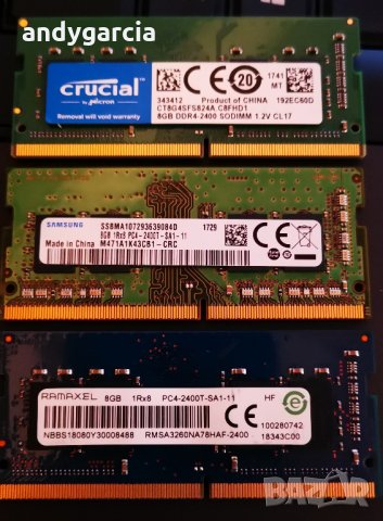 16GB DDR4 KIT Hynix 2133mhz Micron 2400mhz Комплект 2x8GB DDR4 и други, снимка 3 - RAM памет - 32159406