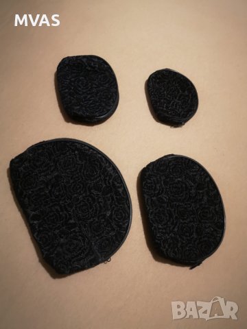 Нов комплект несесери 4 в 1 черни на розички, снимка 1