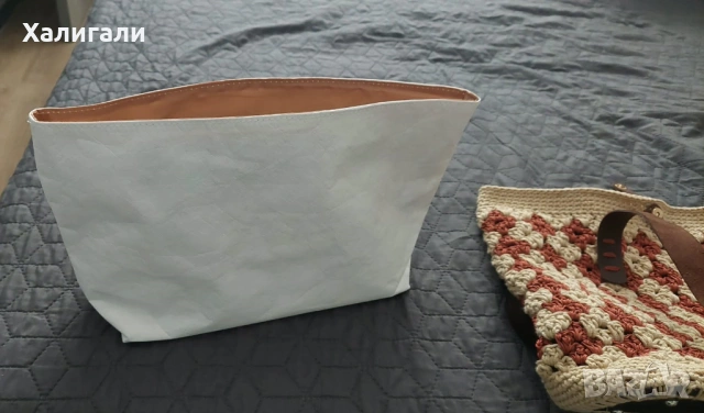 Ръчно плетена пазарска чанта , снимка 2 - Чанти - 53150939