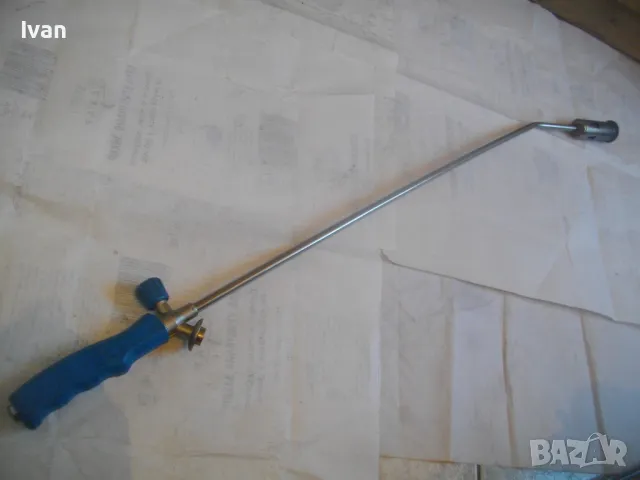 940мм/ф35мм ГАЗОВА ПРОПАН-БУТАН ГОРЕЛКА ЗА ПЛЕВЕЛИ И ПЪРЛАЧКА НЕМСКА CHF РАБОТИ НА ФЛАКОН ГАЗ