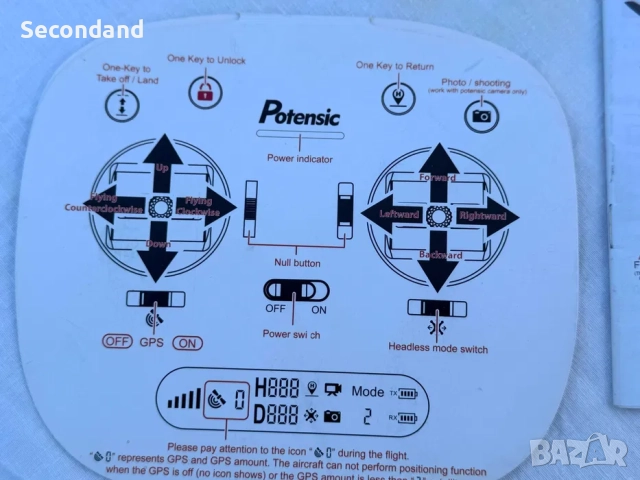 Potensic Drone – пълен комплект - 3 батерии (без дистанционно), снимка 6 - Дронове и аксесоари - 51704285