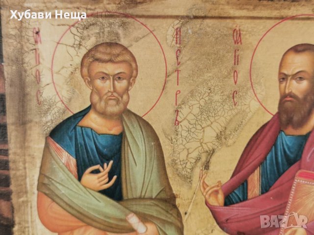 Икона Св.Св. Петър и Павел  НАЛИЧНА, снимка 4 - Икони - 37215739