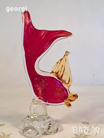 цветна стъклена риба Murano , снимка 5 - Декорация за дома - 50946013