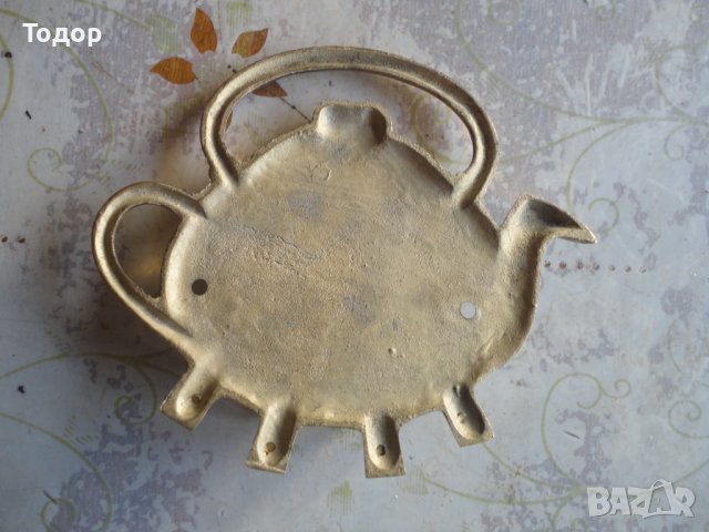 Уникална бронзова поставка за ключове с емайл ключ, снимка 5 - Ключове - 43524700