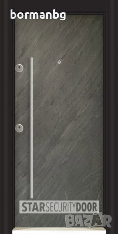 Борман - блиндирана Входна - декор НАТУРАЛЕН КАМЪК 2