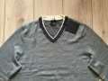 НОВ оригинален сив вълнен пуловер PAL ZILERI размер 54 / XL от Италия, снимка 3