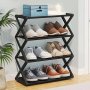 Компактна етажерка за обувки на 4 нива , Органайзер за обувки Shoe Rack, снимка 2
