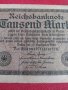 Райх банкнота 1000 марки 1922г. Германия рядка за колекционери 28215, снимка 4