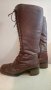 Дебели дамски ботуши, естествена кожа и вълна, снимка 4