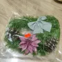 Ръчно изработени коледни венчета. , снимка 4