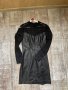 Нова елегантна парти коктейлна кожена черна къса рокля кожа дантела Only, снимка 1 - Рокли - 42745019