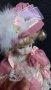 Ретро  порцеланова кукла на стойка ,винтидж 30см, снимка 13