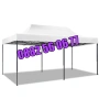 Градинска сгъваема шатра 3х6м с три страници, шатра хармоника 3х6 м, снимка 7