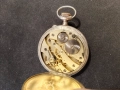 Швейцарски СРЕБЪРЕН джобен часовник 1901г. с позлата - 6 РУБИНА - ПРОМОЦИЯ, снимка 6