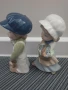 Lladro CASADES статуетки 18см/2бр чифт/ЛАДРО КАСАДЕС испанска порцеланова фигура/деца с шапки, снимка 3