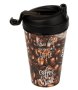 Пластмасова чаша ,за кафе на зърна, с капак, 400мл, снимка 1 - Чаши - 43883296