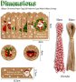 Нов комплект  100 броя Коледни Етикети Surcotto, Разноцветни, Крафт Хартия за подаръци, снимка 2