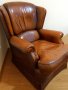 Ретро кресло от естествена кожа , снимка 2