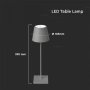 Настолна LED Лампа 3W Димиране Сива Презареждане Топло Бяла Светлина, снимка 7