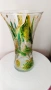 Големи ръчно рисувани стъклени вази, снимка 3