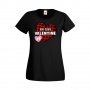 Дамска тениска Свети Валентин My Tiny Valentine, снимка 1 - Тениски - 35647403