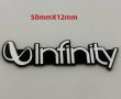 Алуминиеви емблеми за тонколони ”Infinity” - 55 мм./ 10 мм.
