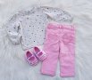 Дънки блузка и буйки за бебе 6 месеца , снимка 10