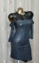 Fashion Paris S  Брокатена сребриста рокля , снимка 1 - Рокли - 43739212