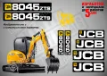 JCB 8026cts стикери надписи, снимка 3