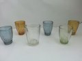 Стъклени чаши чашки цветно стъкло, снимка 6
