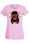 Дамска Тениска monkey with headphones,Изненада,Повод,Подарък,Празник                   , снимка 2