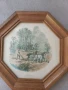 Старинна  картина  с дървена рамка, снимка 1