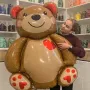Гигант мече Свети Валентин Love Bear фолио фолиев балон хелий или въздух рожден ден парти, снимка 1