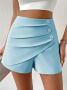 Модерни дамски къси панталони с копчета, 7цвята , снимка 5