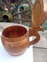 Стари дървени чаши- халба, снимка 5