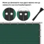 Зелено пано, мрежа за ограда тип параван 185х500см, снимка 3
