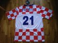Хърватска тениска фенска нова №21 Младен Петрич размер ХЛ, снимка 1 - Футбол - 32261536