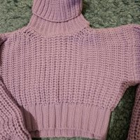 Лилав пуловер Паус, снимка 3 - Блузи с дълъг ръкав и пуловери - 39867021