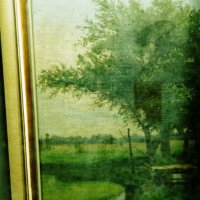пейзаж - масло в дървена рамка, немски художник от нач. на ХХ в, снимка 2 - Картини - 44003402