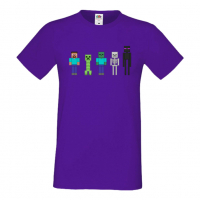 Мъжка тениска майнкрафт Minecraft 7,Minecraft,Игра,Забавление,подарък,Изненада,Рожден Ден., снимка 10 - Тениски - 36496334