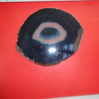Полиран минерал ахат халцедон 3, снимка 1 - Колекции - 43937079