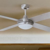 Вентилатор за таван 60W с лампа 2xE27 4перки 132cm, снимка 1 - Лампи за таван - 27945871