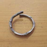 Сребърен пръстен "клонче", снимка 1 - Пръстени - 38587235