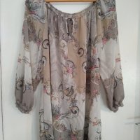 Ефирна дамска блуза, размер ХL, снимка 2 - Тениски - 38392736