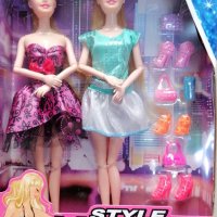 Комплект две кукли с обувки "Modern style Glamorous girl", снимка 1 - Кукли - 38822118