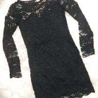 УНИКАЛНО КРАСИВА черна дантелена парти рокля по тялото , снимка 1 - Рокли - 42999379