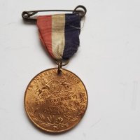 Английски медал, снимка 4 - Антикварни и старинни предмети - 38845236
