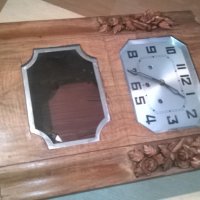 стар дървен часовник-62х43х17см-антика, снимка 11 - Колекции - 26777021