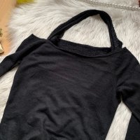 Блуза с лъскави елементи, снимка 3 - Блузи с дълъг ръкав и пуловери - 43412396