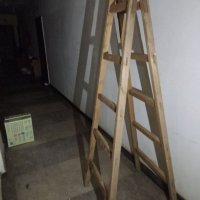 Двойна стълба, дървена бояджийска стълба , снимка 7 - Други стоки за дома - 38422578